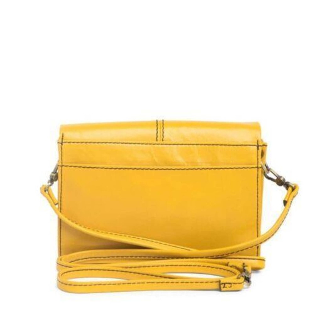 nwt HOBO INTERNATIONAL Jetty Leather Shoulder Bag in Sunflower Yellow - Picture 3 of 4